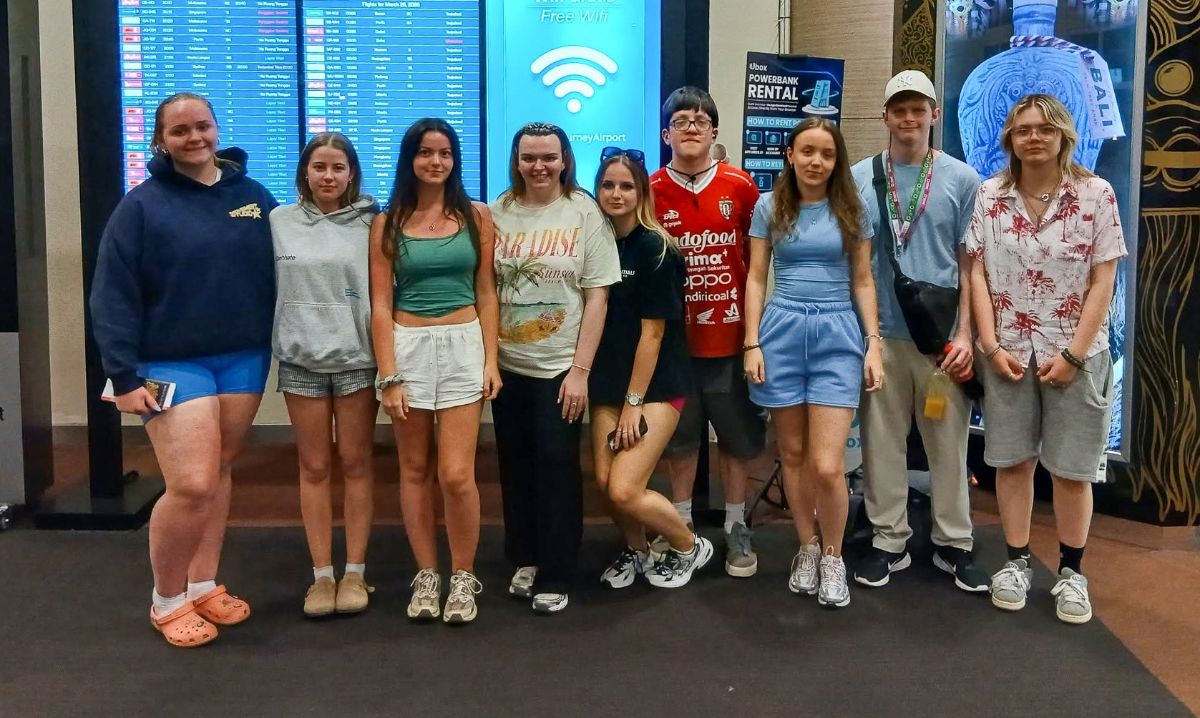Picture of SERC Travel and Tourism students heading to Bali